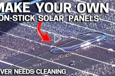Never Clean SOLAR PANELS again - DIY NON-STICK Ceramic Coating