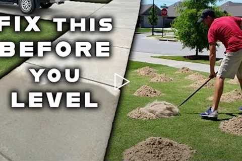 If you're going to level your lawn this season, you should think about fixing this problem first!