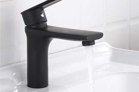 Matte Black Solid Brass Bathroom Basin Mixer Faucet