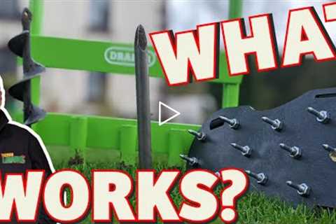 How to aerate your lawn without expensive tools | beginner DIY lawn care tips that work