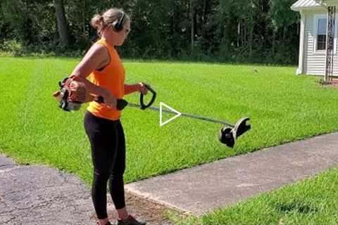 She Makes Lawn Care Look Good!!!