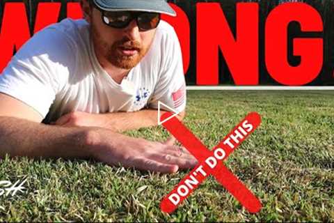 Doing This WRONG Every Spring | Scalping Zoysia | Spring Lawn Care Step 3