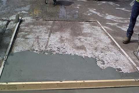 What is the minimum thickness for concrete overlay?