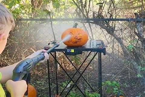 Can You Carve Your Halloween Pumpkin with a Pressure Washer?