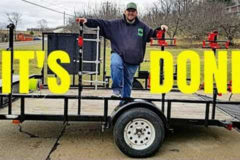 New Lawn Care Trailer Rack Setup