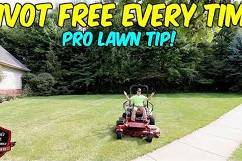 The ESSENTIAL (& Simple!) Mowing Technique We Use To NOT RUT UP A Lawn