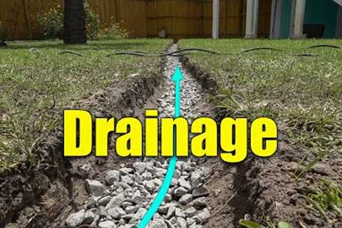 Lawn Drainage fixes - French Drains