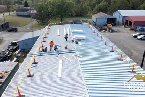 Metal roof Recover Options- Metal over Metal vs. Membrane over Metal roof retrofit