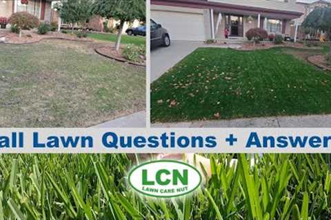 Late Fall Lawn Tips : All Grass Types : Q/A
