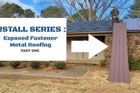 Exposed Fastener Metal Roofing Part 1 - Installing Panels