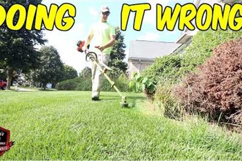 You''re Going The Wrong Way My Trimming Technique!! (Trimming Grass)