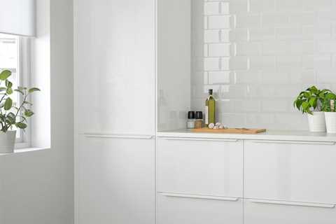 White High Gloss Cabinets in the Kitchen