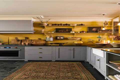 A Yellow and Gray Kitchen Can Be Both Chic and Warm at the Same Time