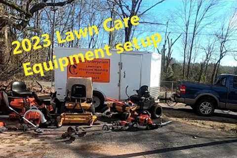 2023 Lawn Care Equipment setup
