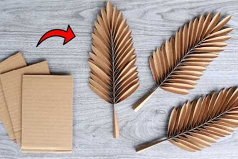 CARDBOARD REALISTIC LEAVES | DIY Home Decor Ideas | Paper Leaves | Arts & Crafts