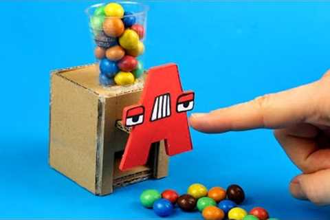 ALPHABET LORE A but Candy Dispenser at Home DIY 🤩 5 Cardboard & Paper Craft Ideas