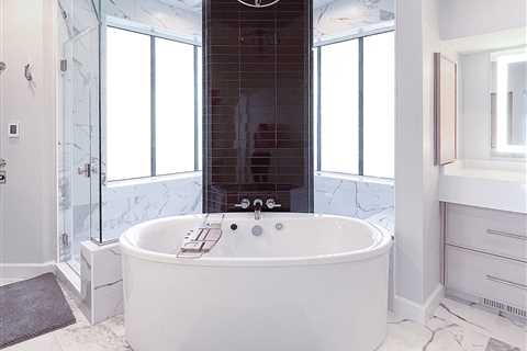 Master Bath Design Balances Spaces