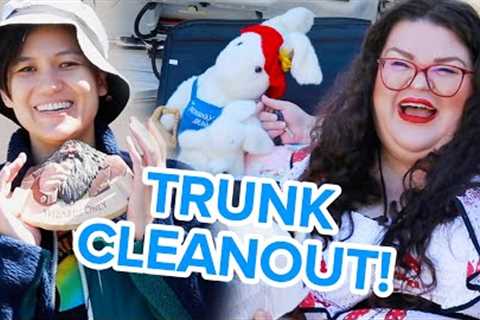 Kristin Cleans Out Their Messy Car Trunk | Kitchen & Jorn