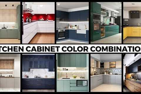 Kitchen Cabinet Color Combinations || Modular Kitchen Colors & Ideas