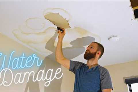 How to Repair Water Damaged Drywall Ceiling