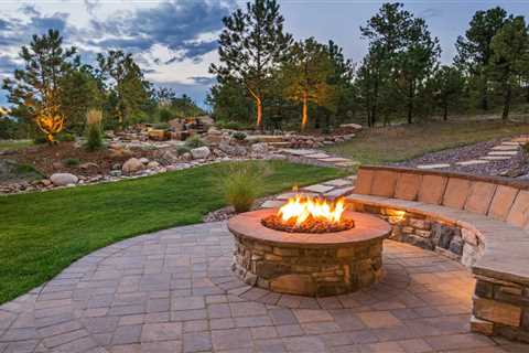 Concrete Patio With Fire Pit