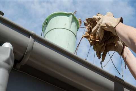 Who is responsible for cleaning the guttering?