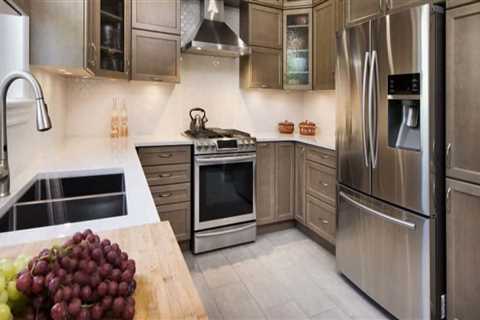 What are kitchen cabinets usually made of?