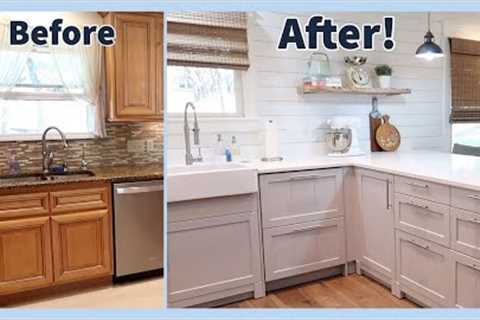 DIY Small Kitchen Remodel | Before and After Ikea Kitchen | 90s Kitchen Extreme Makeover