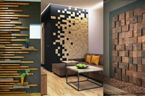 100 Wooden wall decorating ideas for living room interior wall design 2023