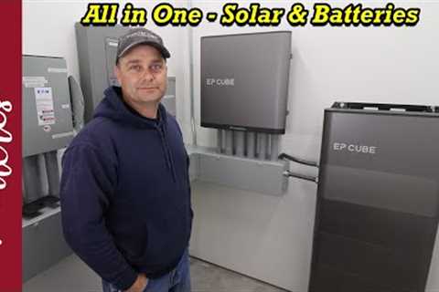 Installing an all in one Solar Inverter with Battery Backup.  The EP Cube from Canadian Solar.