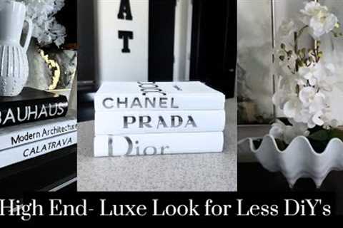 MUST WATCH!!  HIGH END HOME DECOR DUPES!  MY TOP FIVE HIGH END LUXE LOOK FOR LESS DIY''S