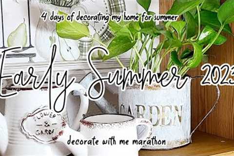 *NEW* 2023 SUMMER CLEAN AND DECORATE WITH ME MARATHON / SUMMER FARMHOUSE KITCHEN / ROBIN LANE LOWE