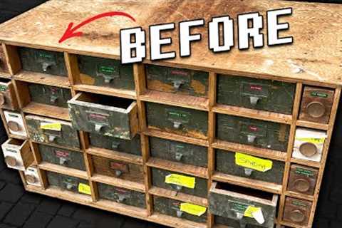 The MOST Drawers I''ve Ever Restored.. Rustic Apothecary Restoration