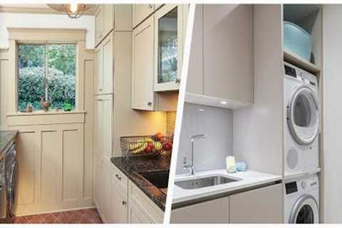 75 Laundry Room With Beige Cabinets And White Walls Design Ideas You''ll Love ☆