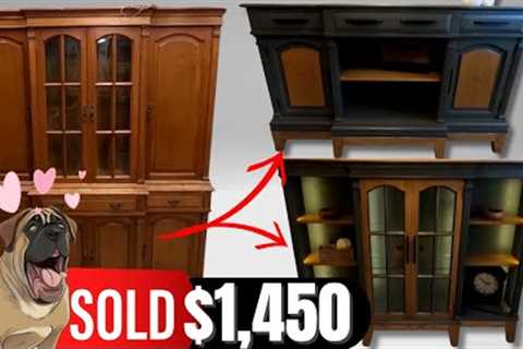 One Hutch Two Pieces of Furniture // Restoration // Furniture flip // Repurpose