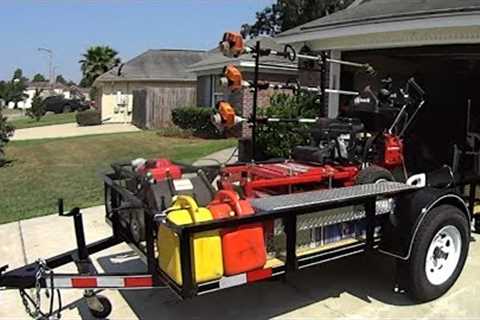 Efficient & Low Cost Lawn Service Trailer Set Up #SideHustle