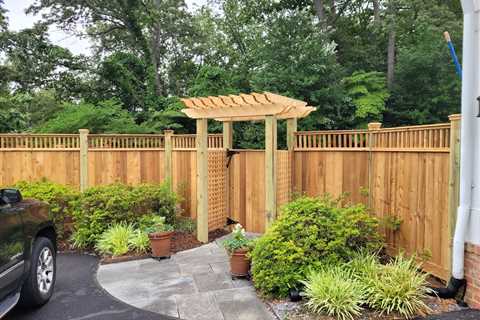 Makeover Monday: Cedar Fencing in Severna Park, Maryland