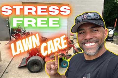 How I do lawn care STRESS FREE | 5 Tips to help YOU!