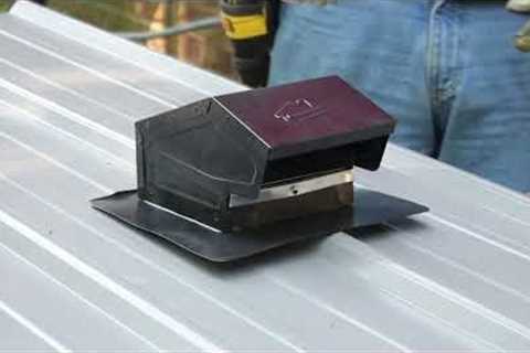 how to install vents in metal roofs