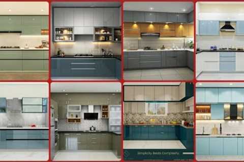 2023 new modular kitchen interior designs | Kitchen cabinet colour ideas