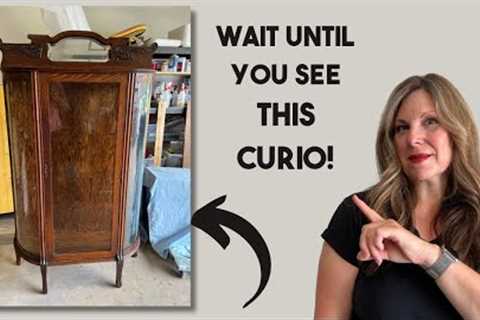 Watch what I do with this curio cabinet | #furnitureflip #furnituremakeover #beforeandafter