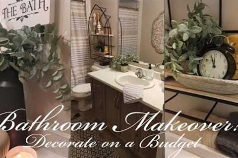 NEW🌱 2023 BATHROOM MAKEOVER!!!🌱DECORATE MY BATHROOM WITH ME🌱NEUTRAL DECOR