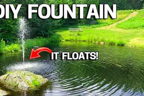 How to Build a Floating Pond Fountain CHEAP - Powered by Ecoflow