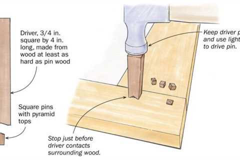 Use a notched driver to protect faceted pins