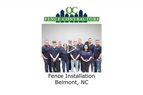 Fence Installation Belmont, NC - QC Fence Contractors