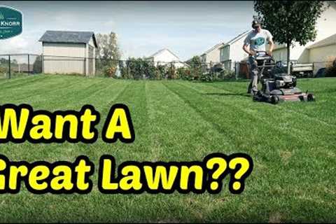 Make YOUR LAWN GREAT This Fall! - Fall Lawn Care Program Step 1