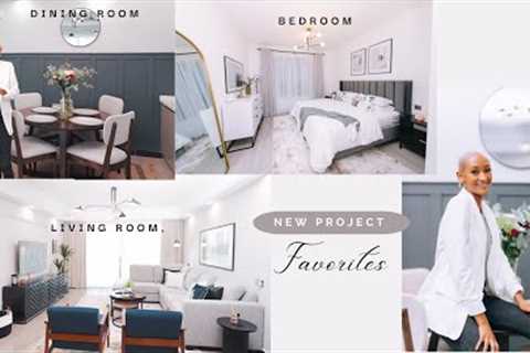 PROJECT REVEAL// Living Room, dining room and Bedroom//Sharing some project favourites