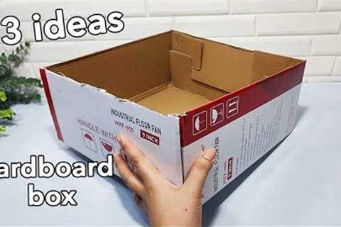 3 Clever DIY Cardboard Box. Changing previously used boxes into environmentally-friendly treasures!