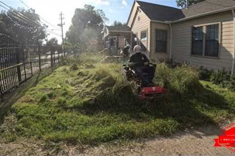 We REQUESTED To CUT His OVERGROWN YARD For Free Through A Business Card, And It Worked