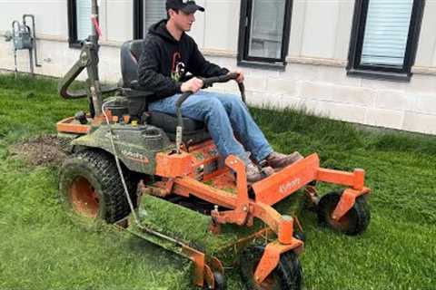 Mowing Tall Grass in Canada